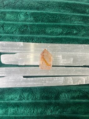 Strawberry Rutilated Quartz tower